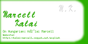 marcell kalai business card